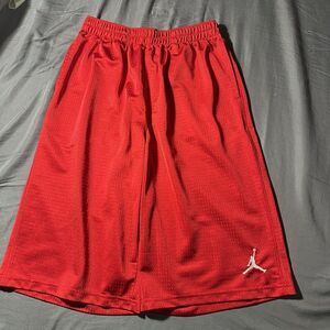 Air Jordan Basketball Shorts Youth XL (13-15 Years) Red/White Mesh Jumpman